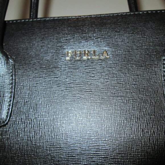 Furla Black Saffiano Leather Tote Bag - Picture 4 of 8